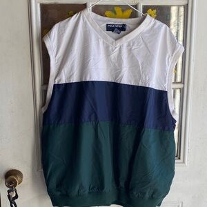 Polo by Ralph Lauren White, Blue, and Green Men's Shirt